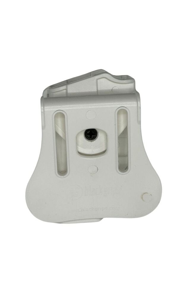 Black Grips Glock 17 - Glock 19 Taktik Polimer Tabanca Kılıfı Beyaz