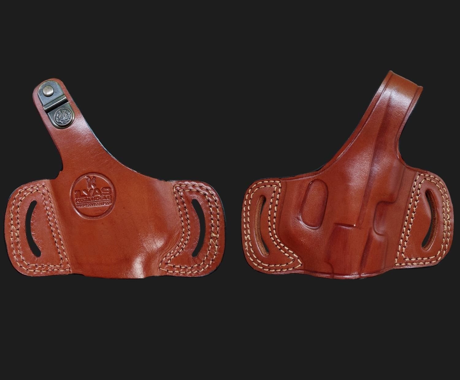 Smith Wesson 5906 Yarım Kelebek - Kahverengi Deri Kılıf Çeşitleri
