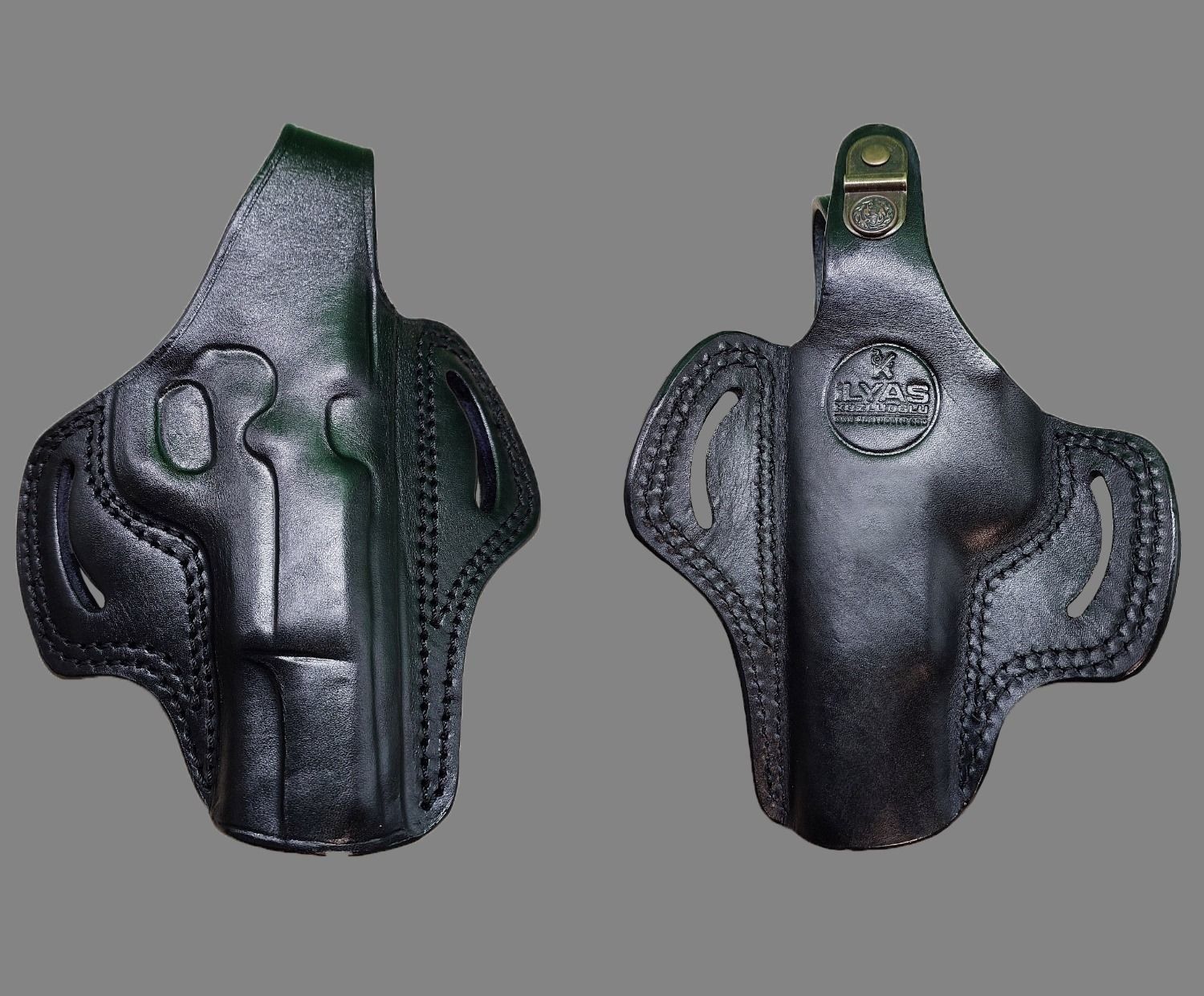 Smith Wesson 3.57&38 Cal. Tam Kelebek - Siyah Deri Kılıf Çeşitleri