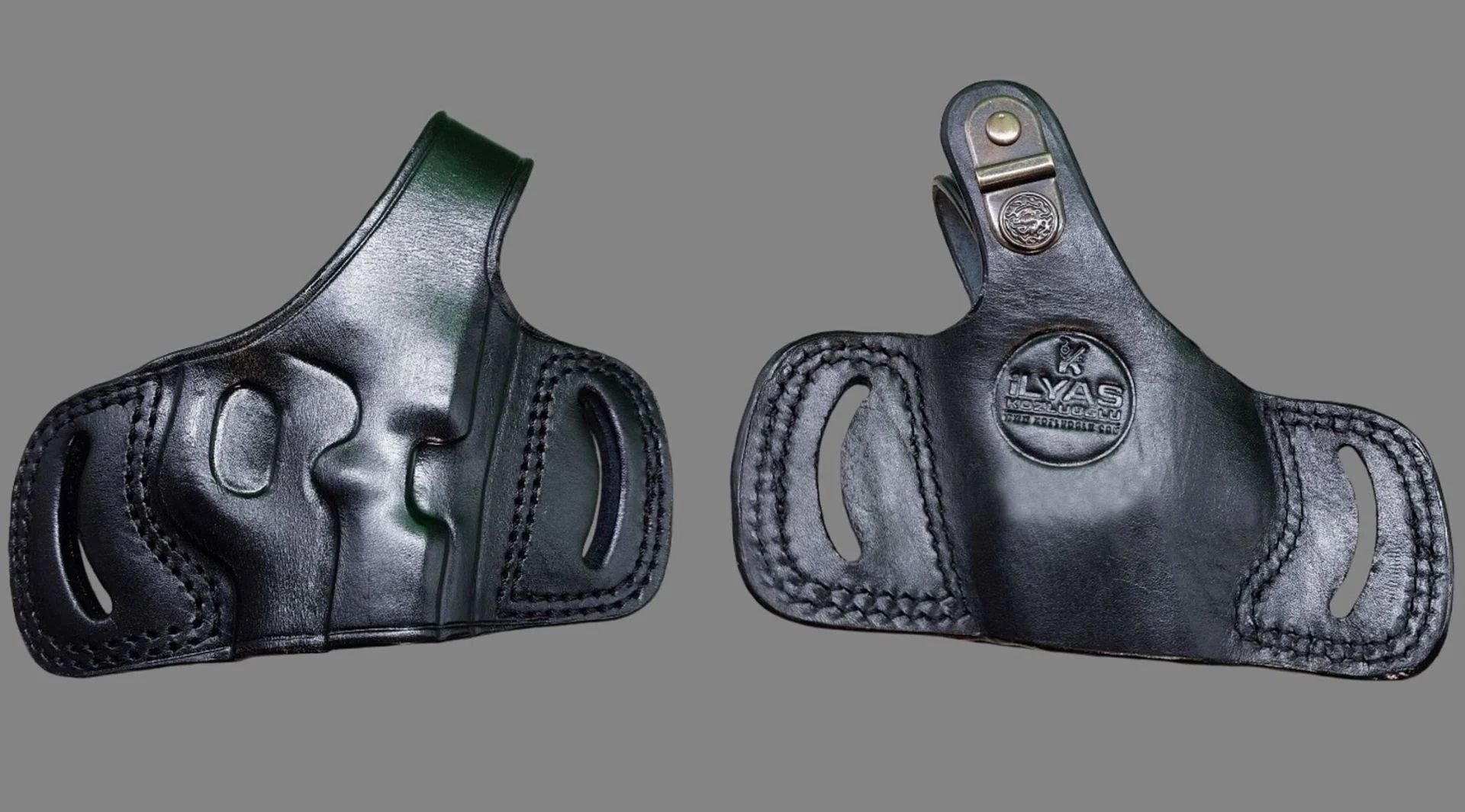 Colt 1911 Yarım Kelebek - Siyah Deri Kılıf Çeşitleri