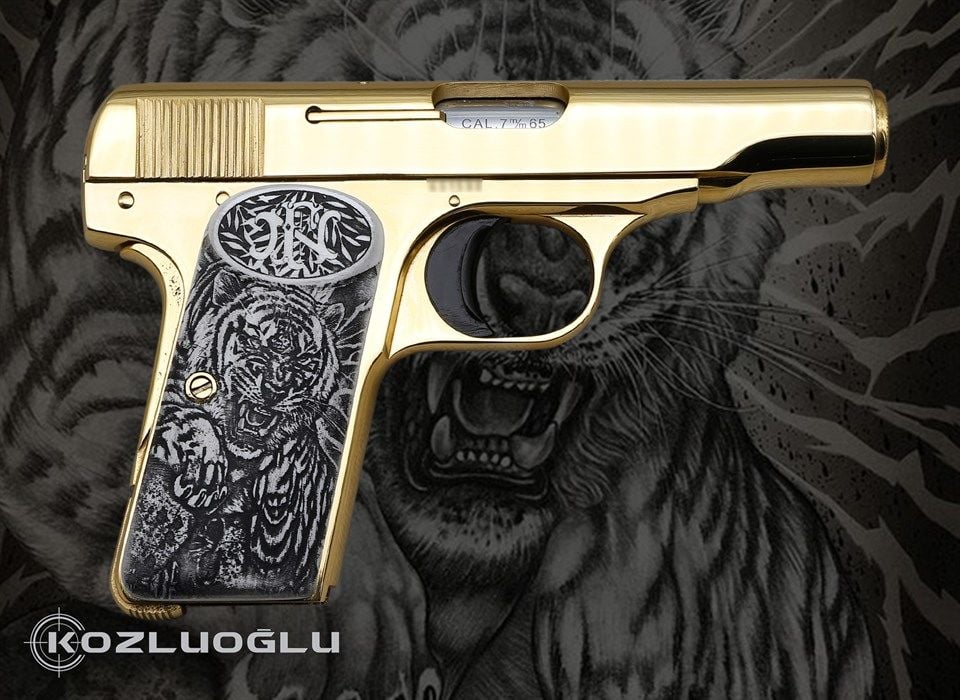 Browning 7.65 Altın Kaplama