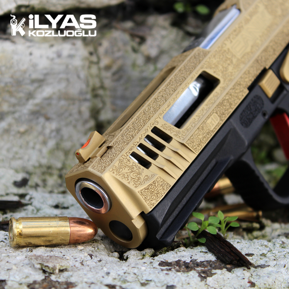 Canik TP9 Sarı Renk Kaplama & Gravür