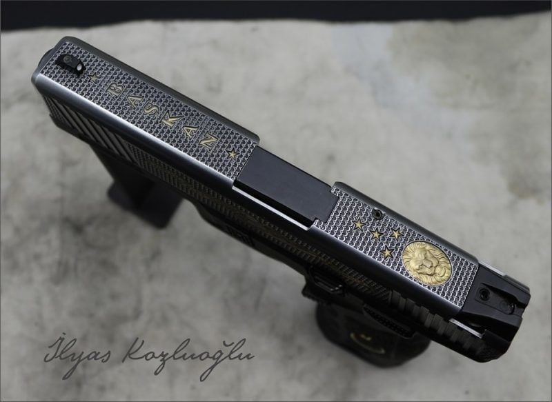 Sarsılmaz SAR9  Kartal Ay Yıldız Desen 3d Aslan Gravür