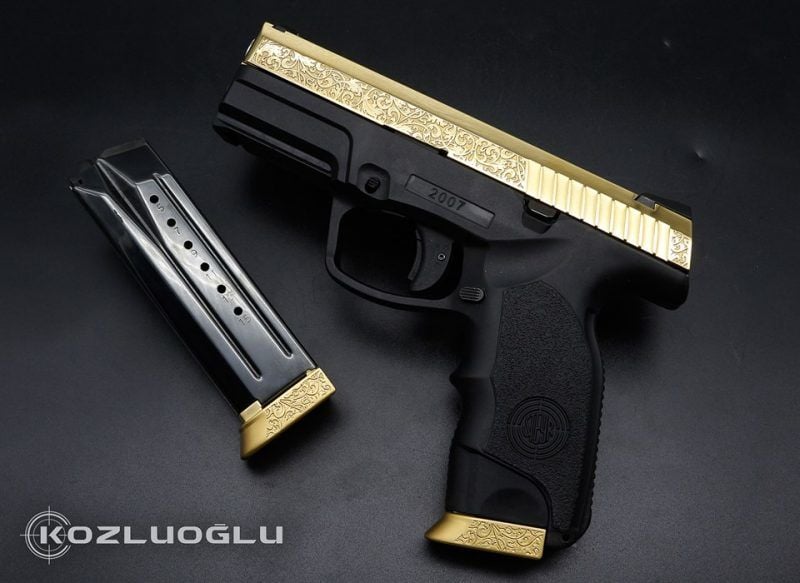 Steyr M9 A1 Gravür & Sarı Titanyum Kaplama