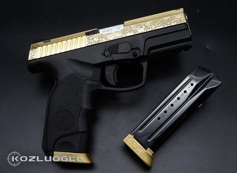Steyr M9 A1 Gravür & Sarı Titanyum Kaplama