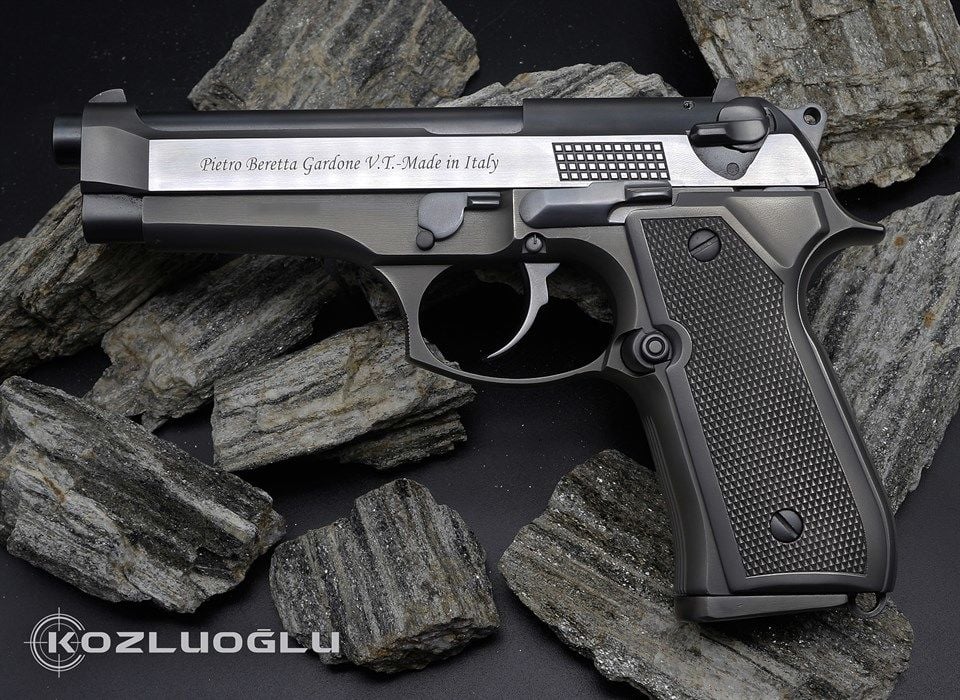 Beretta F92 Çekme Kertik &  Titanyum Kaplama