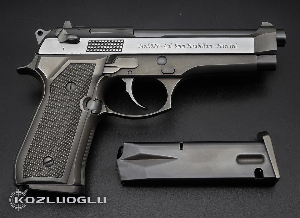 Beretta F92 Çekme Kertik &  Titanyum Kaplama