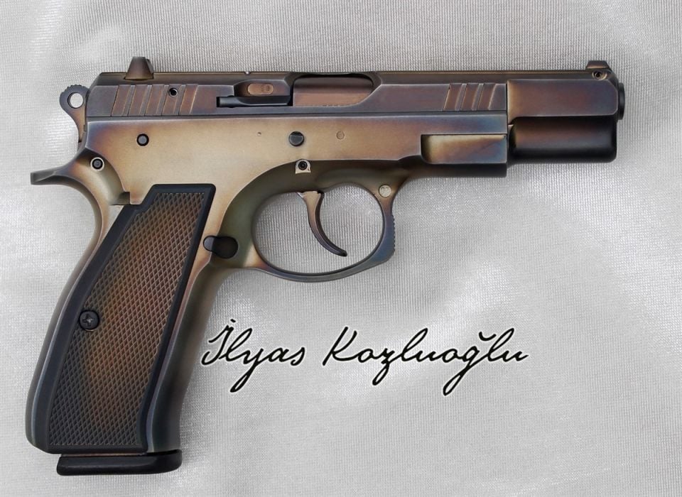 CZ 75B Black Diamond Yanık Füme Titanyum Kaplama