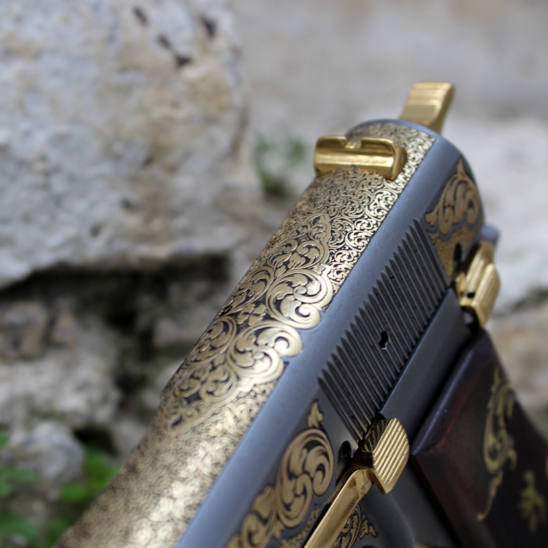 Browning 245 Sarı Titanyum Gravür & Füme Kaplama