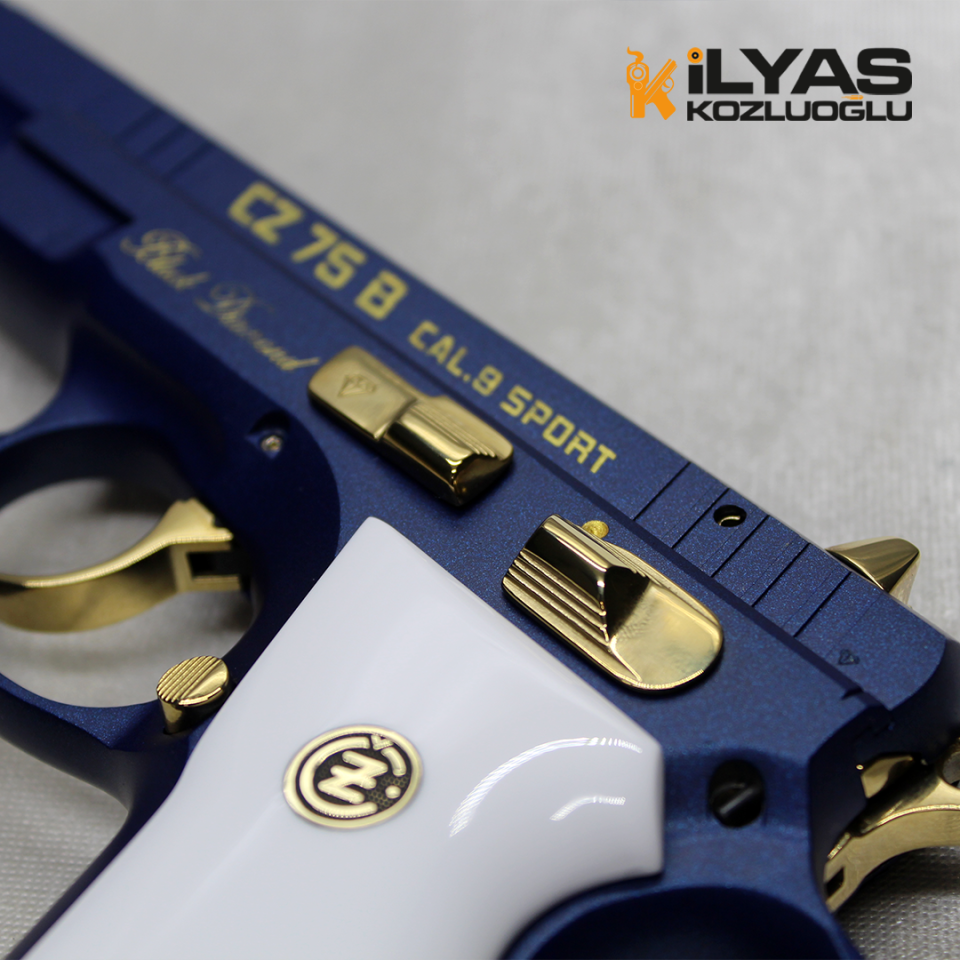 CZ75 B Mavi Kaplama & Sarı Parça
