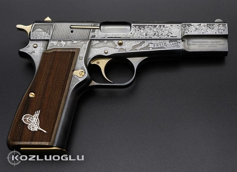 Browning  Fetih 1453 Gravür & Açık Füme Titanyum Kaplama