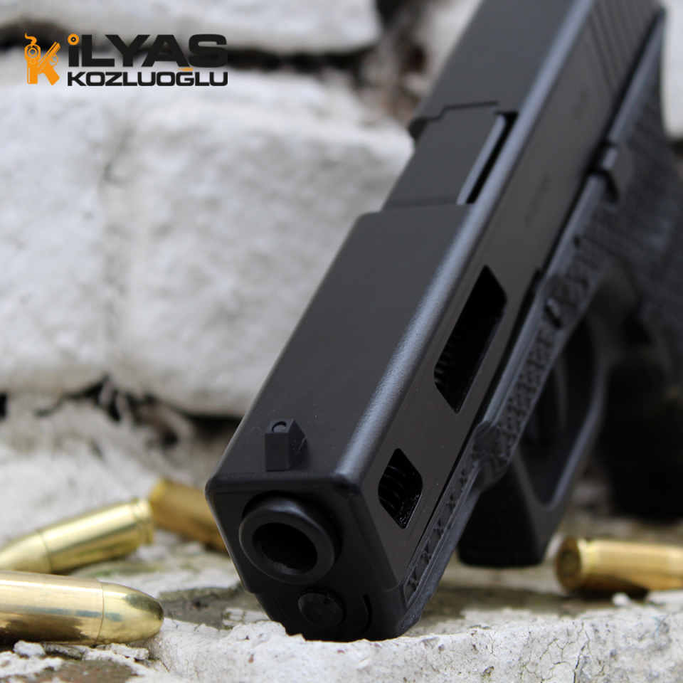 Glock Gen 5 Mat Siyah Krom Kaplama & Gravür