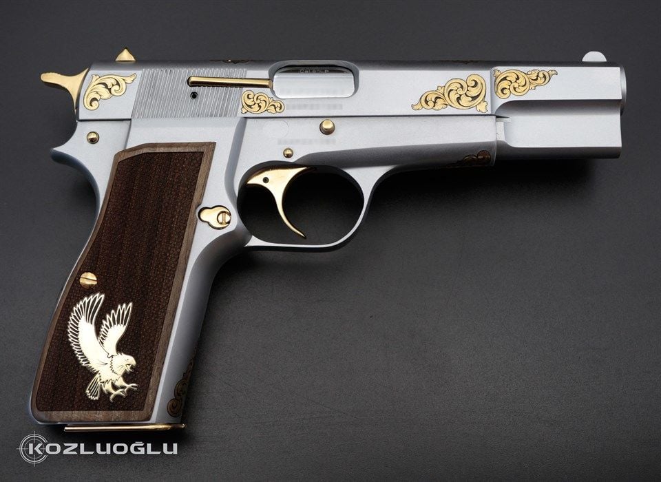 Browning HP Serpme Gravür