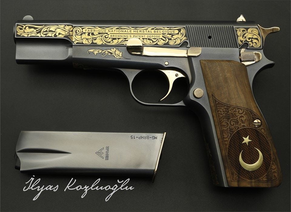 Browning HP Yanaklar Gravür