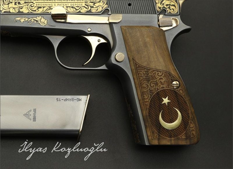 Browning HP Yanaklar Gravür