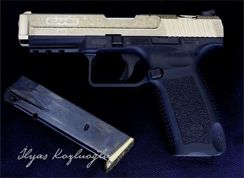 Canik TP9 English Scroll Gravür Altın