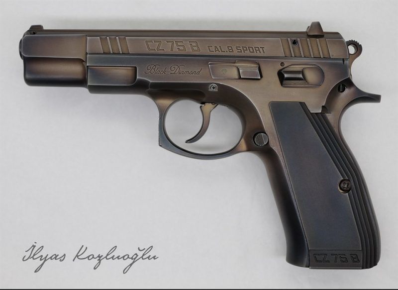 CZ 75B Black Diamond - Koyu Yanık Füme