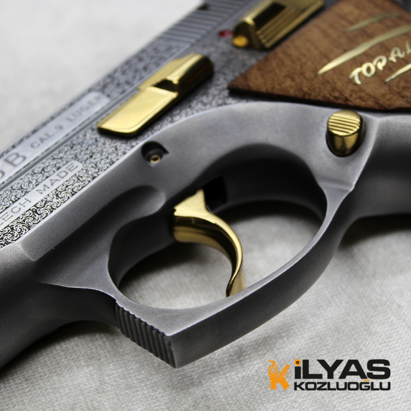 CZ 75B English Scroll Gravür