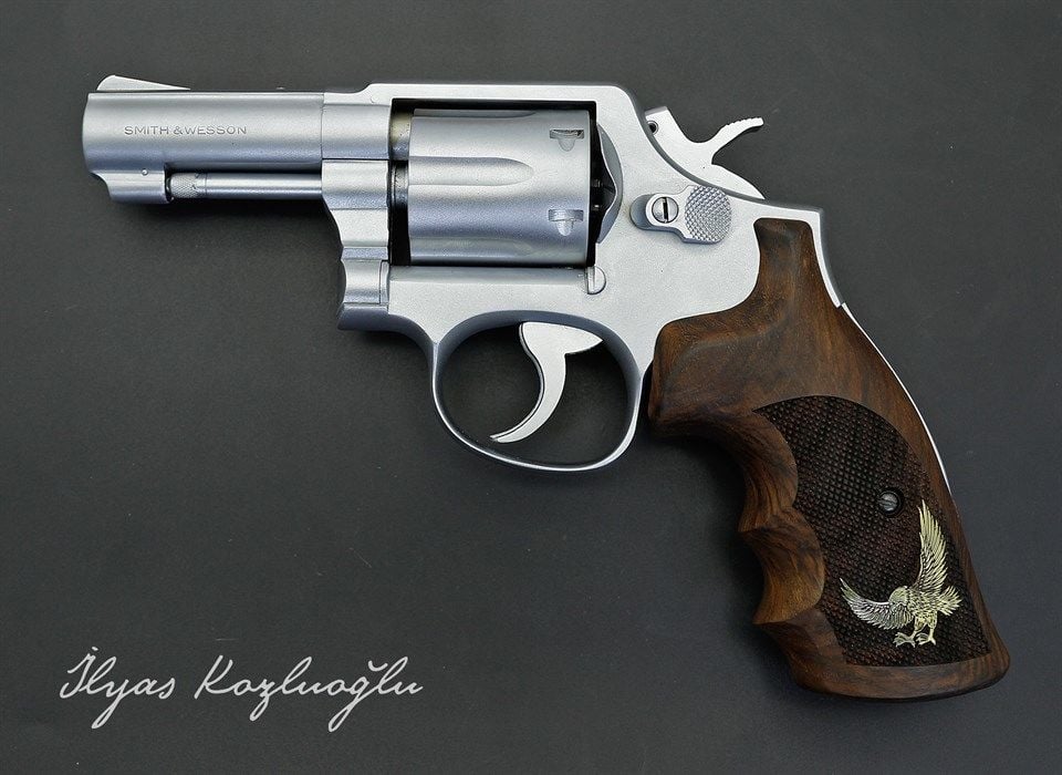 Smith&Wesson 38 Cal. Beyaz Krom Kaplama
