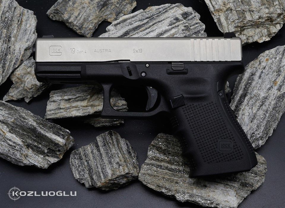Glock Serpme Gravür Beyaz Krom
