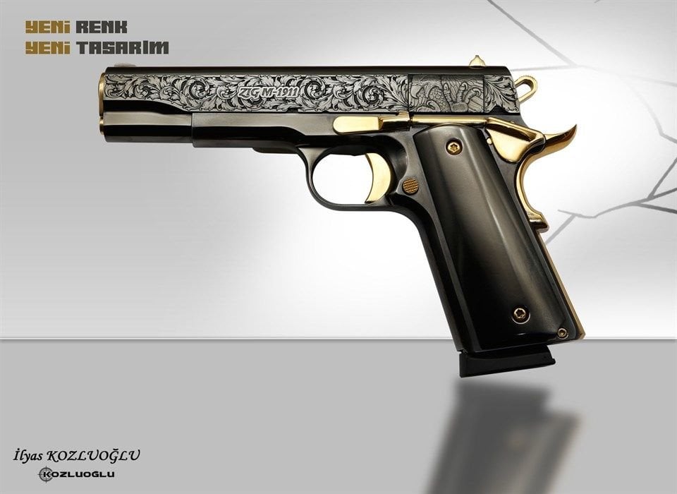 Tisaş ZIG M1911 Gravür - Kartallı Özel Çekme Kertiği