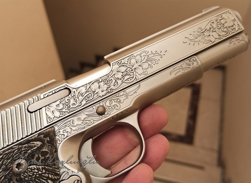 LLama 9MM Nikel Kaplama & Kartal-Gravür Desen