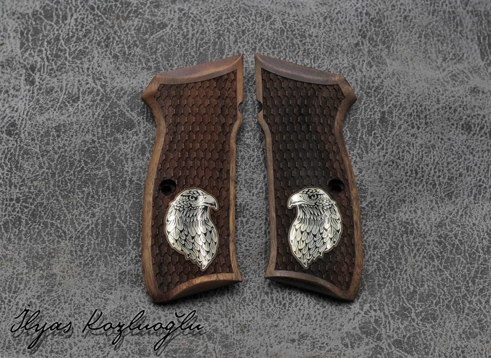 CZ 75-85B Kartal Başı Logolu Ceviz Kabza
