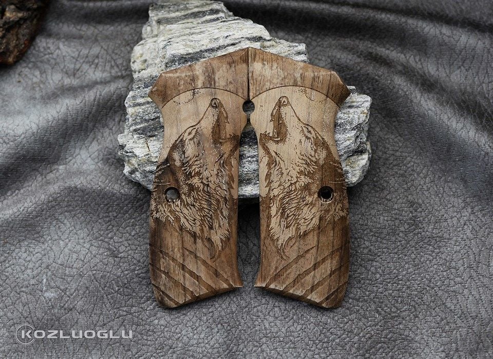 CZ 75-85B Kurt Desenli Ceviz Kabza