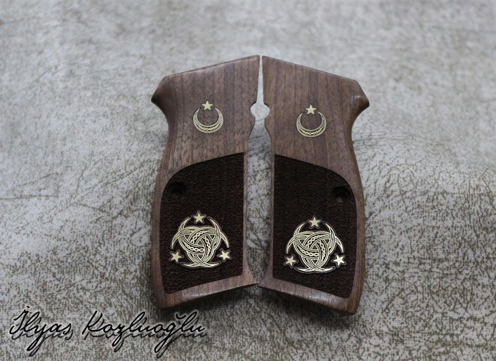 CZ 75-85B Teşkilat-ı Mahsusa -Ayyıldız Logolu Ceviz Kabza