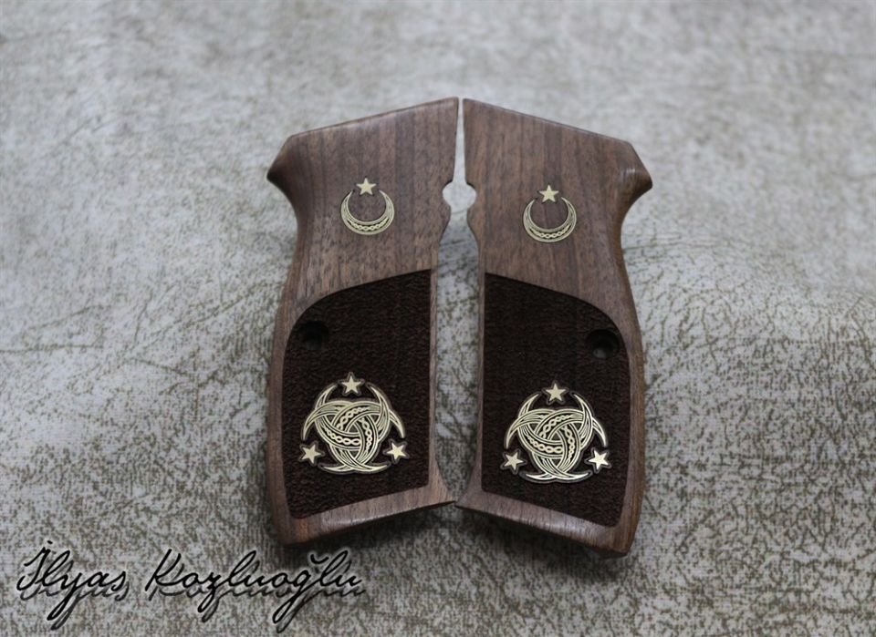 CZ 75-85B Teşkilat-ı Mahsusa -Ayyıldız Logolu Ceviz Kabza