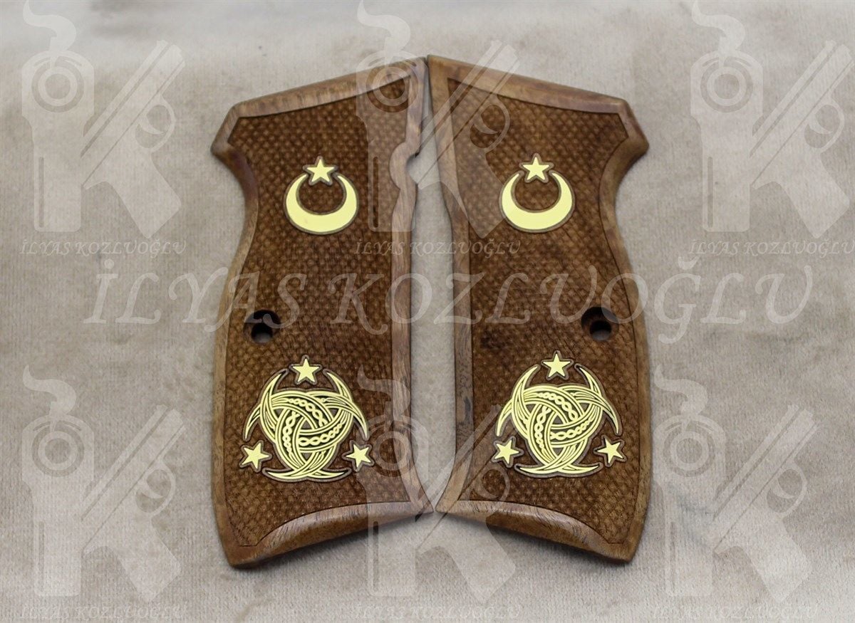 CZ 75-85B Teşkilat-ı Mahsusa Logolu Ceviz Kabza