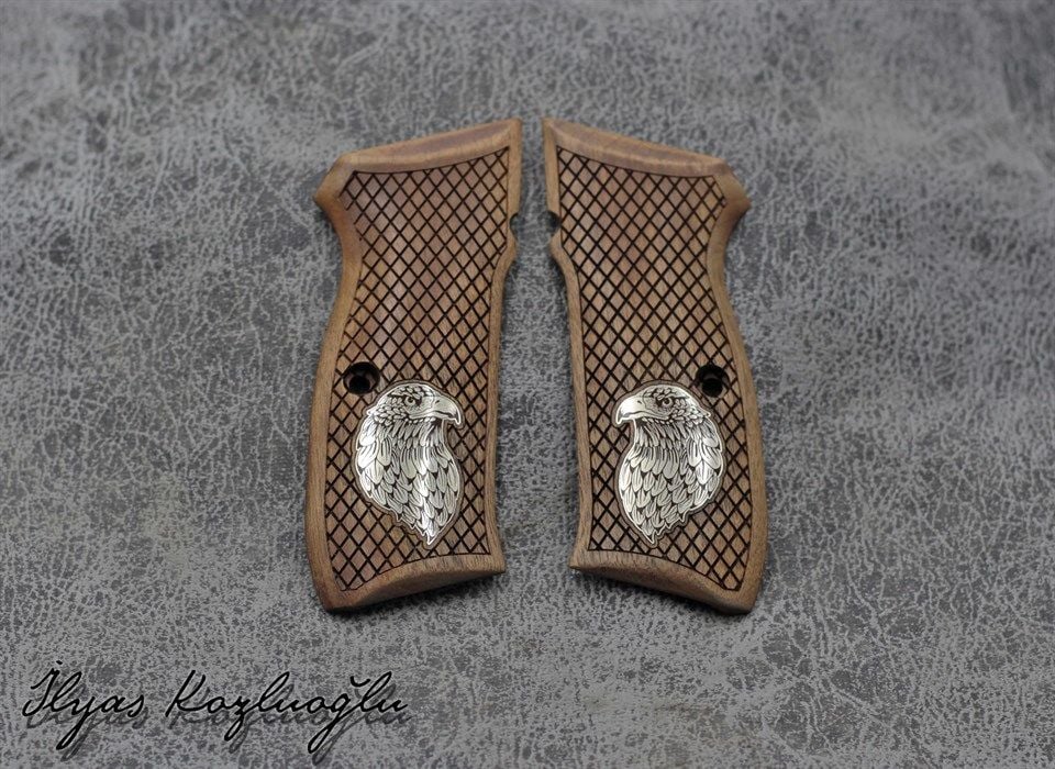 CZ75-85B Açık Ceviz Kartal Başı Logolu Kabza