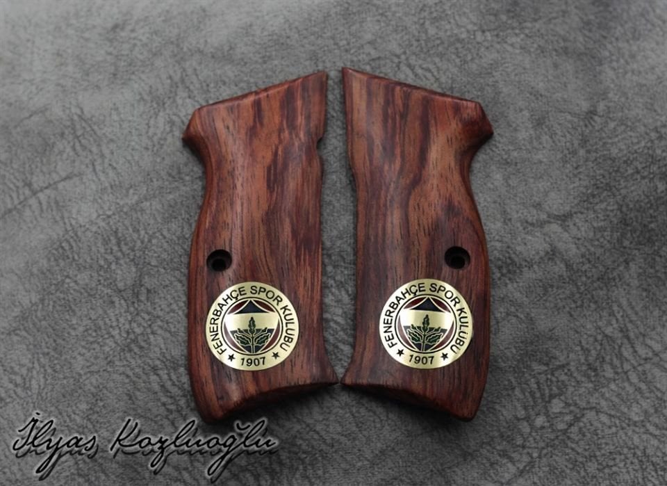 CZ75-85B Fenerbahçe Logolu Gül Ağacı Kabza