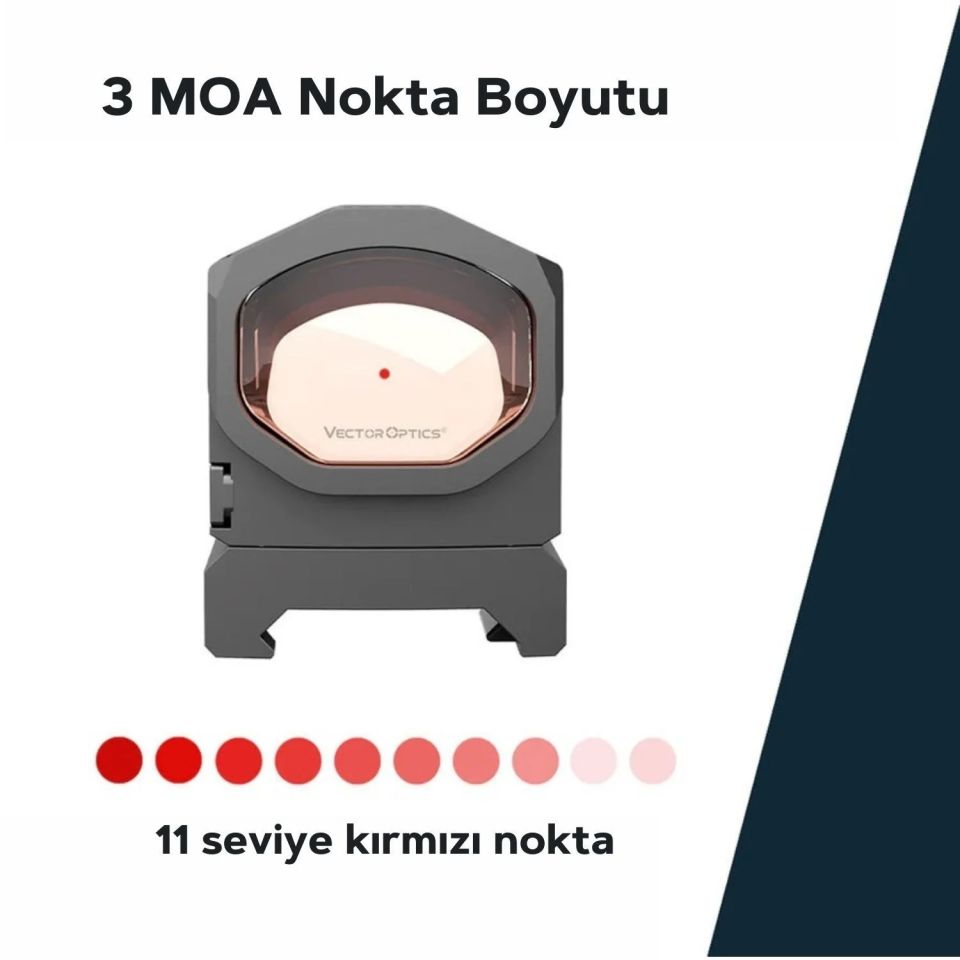 Vector Optics Frenzy-X 1x19x26 MRS GenII Güneş Enerjili Multi-Reticle Nişangah