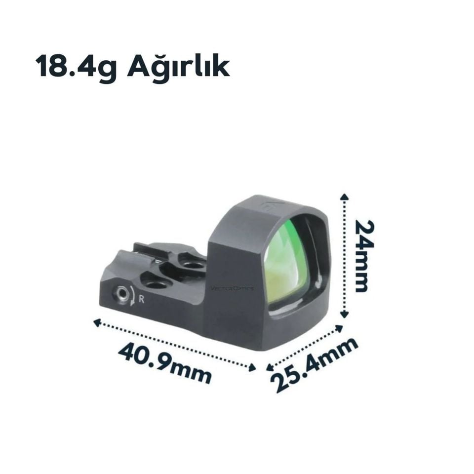 Vector Optics Frenzy-S 1x17x24 GREEN MIC 5MOA YEŞİL RedDot Nişangah