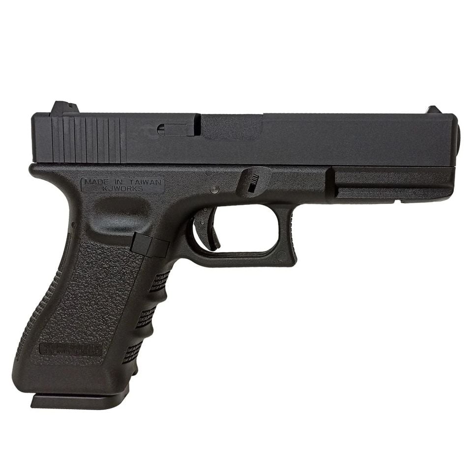 KJW G18 Glock18 Metal Slide SIYAH GBB Airsoft Auto Glock Tabanca