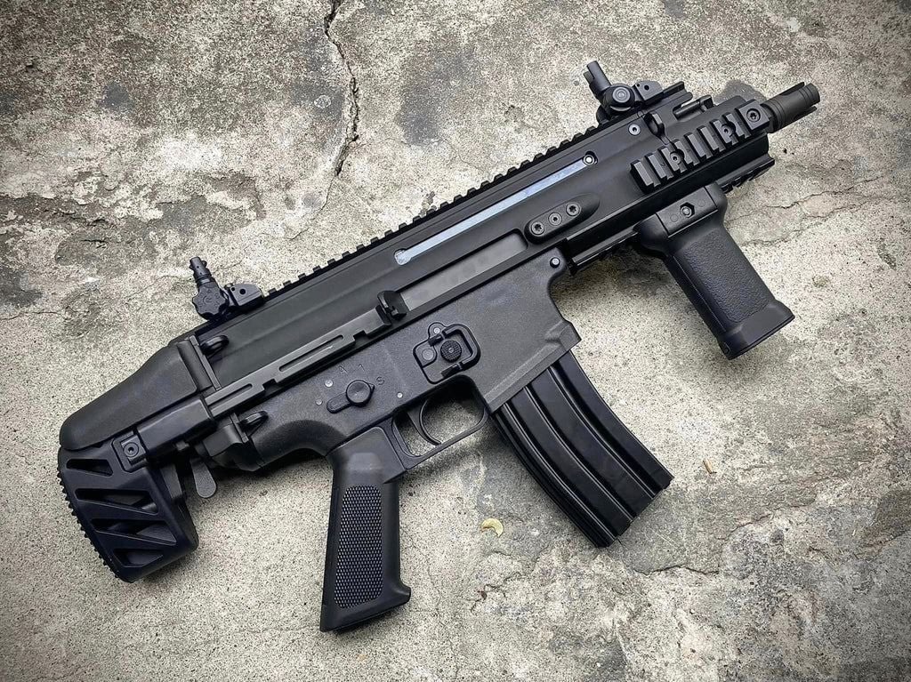 FN Herstal-Licensed SCAR-SC Compact Airsoft PDW B.R.S.S. AEG SIYAH BOLT