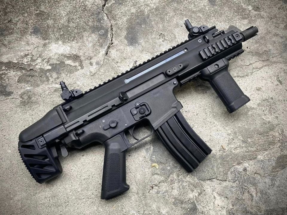 FN Herstal-Licensed SCAR-SC Compact Airsoft PDW B.R.S.S. AEG SIYAH BOLT