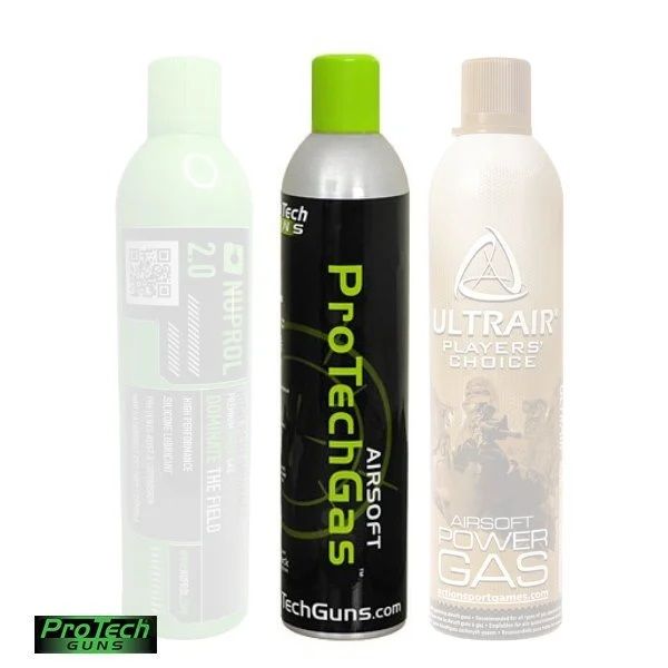 PROTECH GUNS 600ml AIRSOFT GREEN GAS Silikonlu