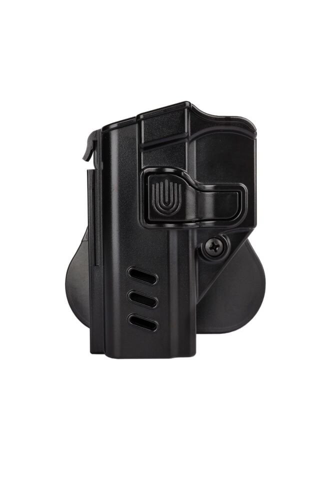 Black Grips Sarsılmaz Sar9 & Sar9 Mete Taktik Polimer Tabanca Kılıfı Sol El Siyah