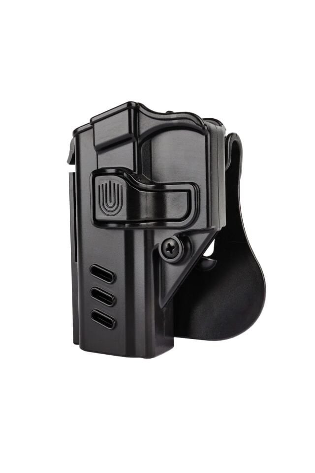 Black Grips Sarsılmaz Sar9 & Sar9 Mete Taktik Polimer Tabanca Kılıfı Sol El Siyah