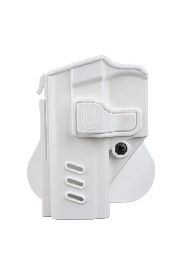 Black Grips Sarsılmaz Sar9 & Sar9 Mete Taktik Polimer Tabanca Kılıfı Sol El Beyaz