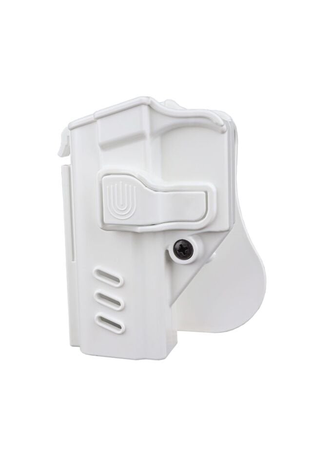 Black Grips Sarsılmaz Sar9 & Sar9 Mete Taktik Polimer Tabanca Kılıfı Sol El Beyaz