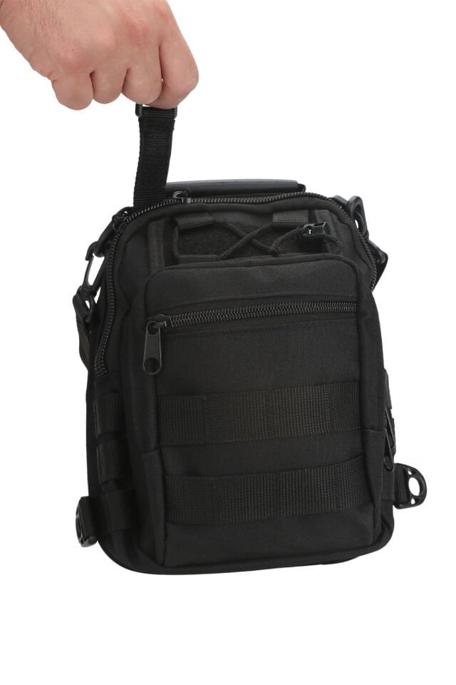 Black Grips Çok Amaçlı Taktik Özel Bölmeli Tabanca Taşıma Çantası Siyah