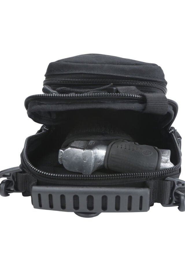 Black Grips Çok Amaçlı Taktik Özel Bölmeli Tabanca Taşıma Çantası Siyah