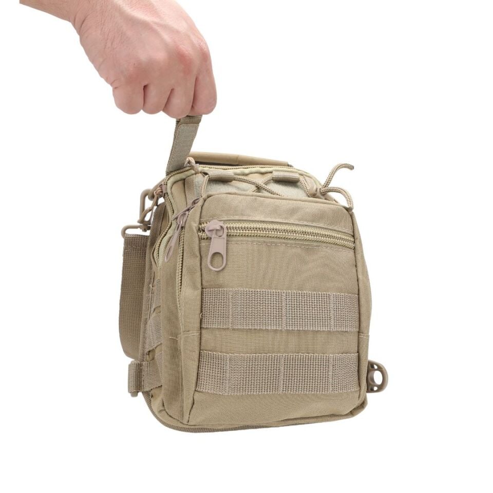 Black Grips Çok Amaçlı Taktik Özel Bölmeli Tabanca Taşıma Çantası Bej