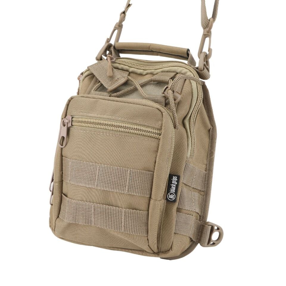 Black Grips Çok Amaçlı Taktik Özel Bölmeli Tabanca Taşıma Çantası Bej