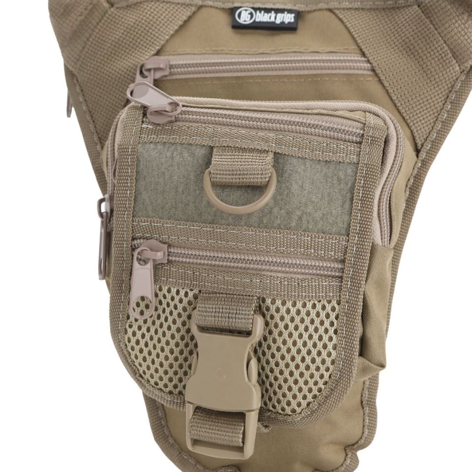 Black Grips Üçgen Çok Amaçlı Taktik Tabanca Taşıma Çantası Bej