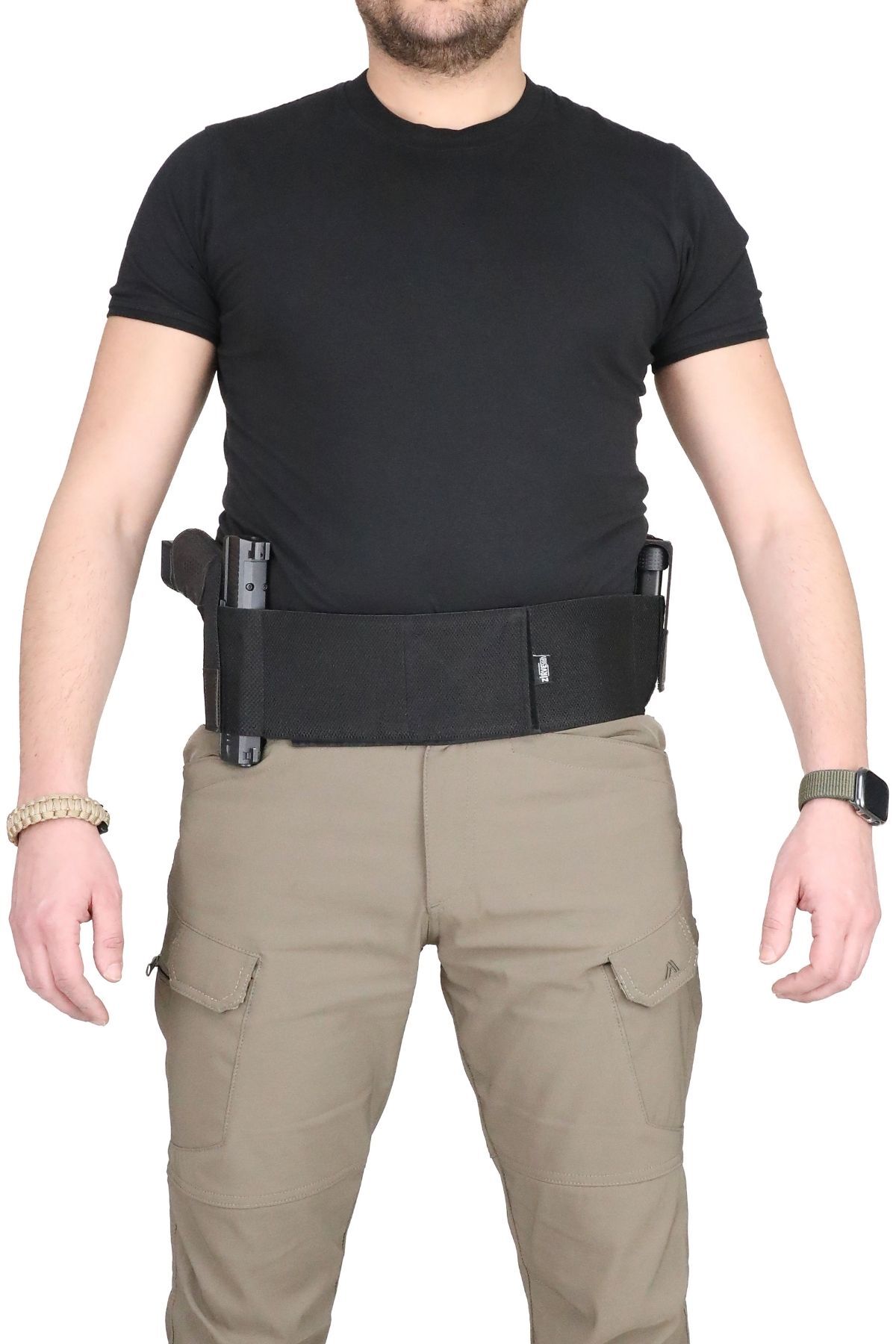 Black Grips Özel Petek Dokuma Premium Korse Tabanca Kılıfı Siyah