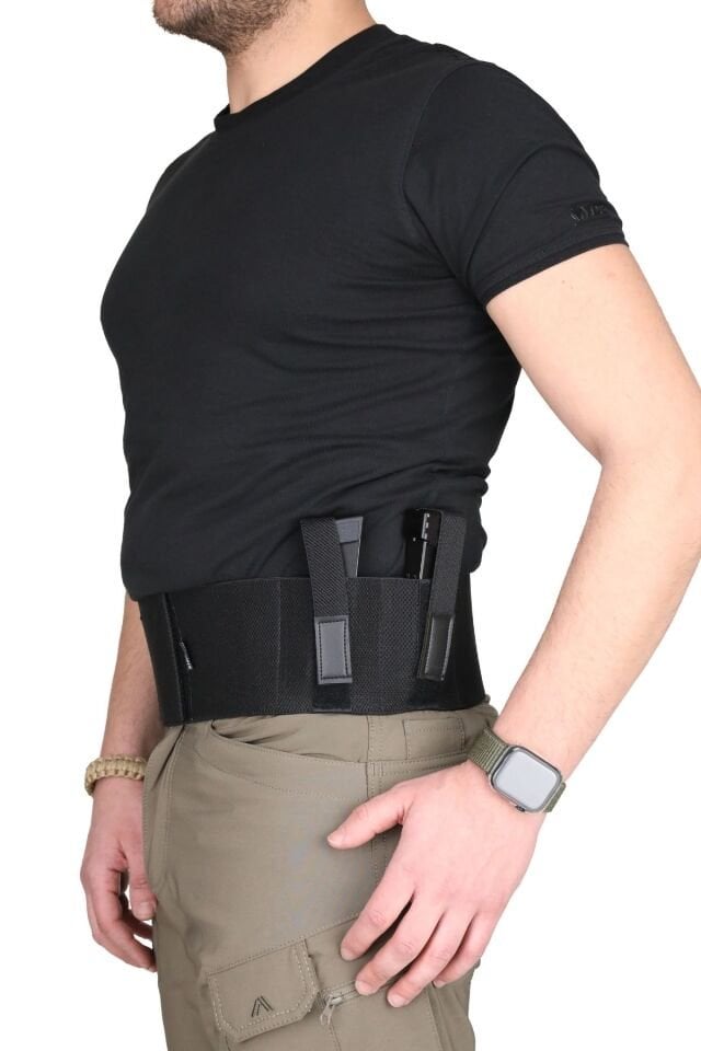 Black Grips Özel Petek Dokuma Premium Korse Tabanca Kılıfı Siyah